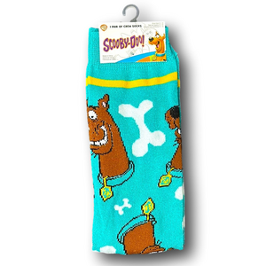 3/$20 Scooby Doo Cartoon Funny Novelty Crew Socks - NWT